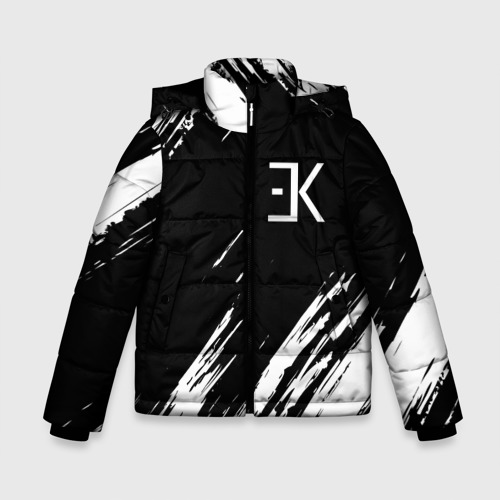Зимняя куртка для мальчиков 3D Егор Крид, цвет черный