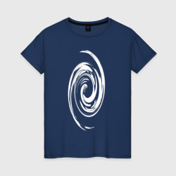 Женская футболка хлопок Спираль