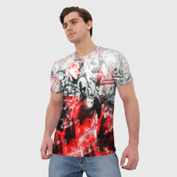 Мужская футболка 3D One-Punch Man Collage - фото 2