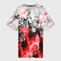Платье-футболка 3D One-Punch Man Collage