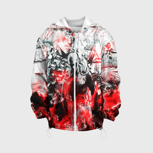 Детская куртка 3D One-Punch Man Collage, цвет белый