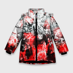 Зимняя куртка для девочек 3D One-Punch Man Collage