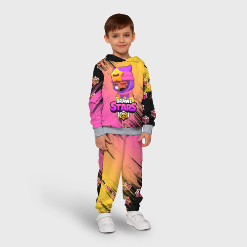 Детский костюм с толстовкой 3D Бравл старс Сэнди, цвет меланж - фото 3