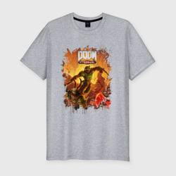 Мужская футболка хлопок Slim Doom Дум