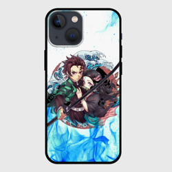 Чехол для iPhone 13 mini Клинок рассекающий демонов demon Slayer Kimetsu no Yaiba