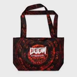 Пляжная сумка 3D Doom и пентаграмма