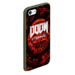 Чехол для iPhone 5/5S матовый Doom и пентаграмма - фото 2