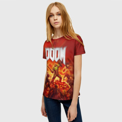 Женская футболка 3D Doom - фото 2