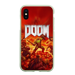 Чехол для iPhone XS Max матовый Doom