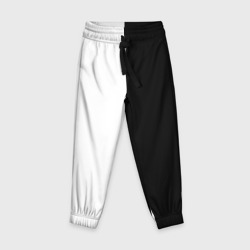 Просто чёрно-белый – Детские брюки 3D с принтом купить
