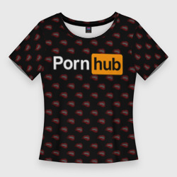 Женская футболка 3D Slim Pornhub Порнхаб