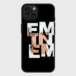 Чехол силиконовый для Apple iPhone 15 матовый Eminem