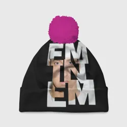 Шапка 3D c помпоном Eminem