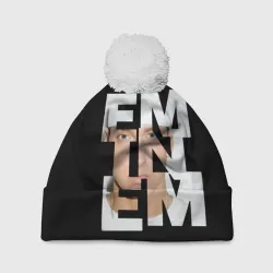 Шапка 3D c помпоном Eminem