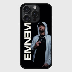 Чехол силиконовый для Apple iPhone 15 Pro Мax матовый Eminem