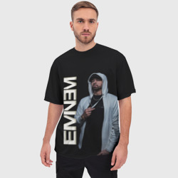 Мужская футболка oversize 3D Eminem - фото 2