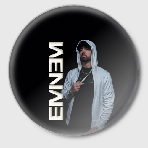 Значок Eminem, цвет белый