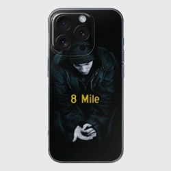 Чехол для iPhone 16 Pro силиконовый с защитой камеры Eminem