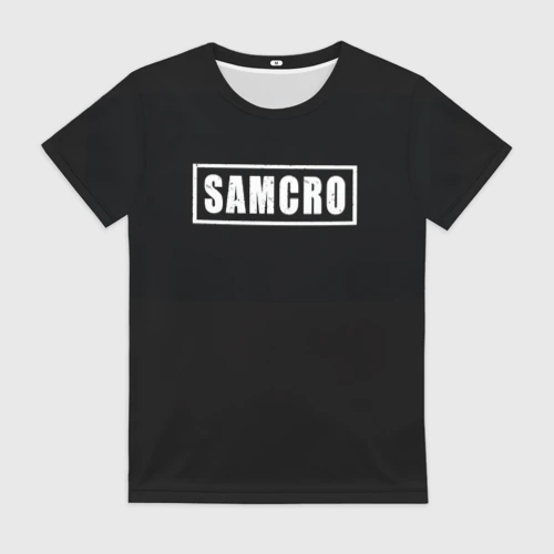 Женская футболка 3D с принтом Сыны анархии, вид спереди #2