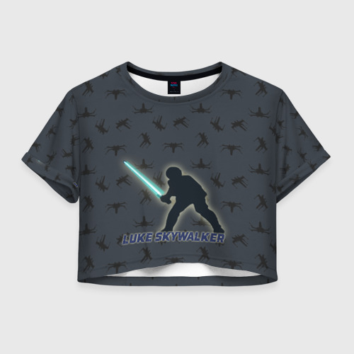 Женская футболка Crop-top 3D Luke Skywalker Фото 01 Женская футболка Crop-top 3D Luke Skywalker Фото 01