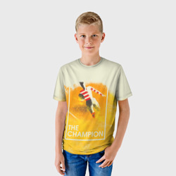 Детская футболка 3D Регби. The Champion - фото 2