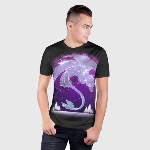 Мужская футболка 3D Slim  Как приручить дракона - фото 3