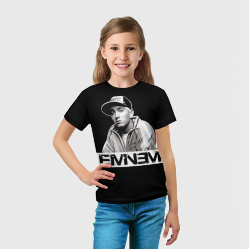 Детская футболка 3D Eminem, цвет 3D печать - фото 5