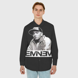 Мужская рубашка oversize 3D Eminem - фото 2