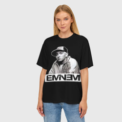 Женская футболка oversize 3D Eminem - фото 2