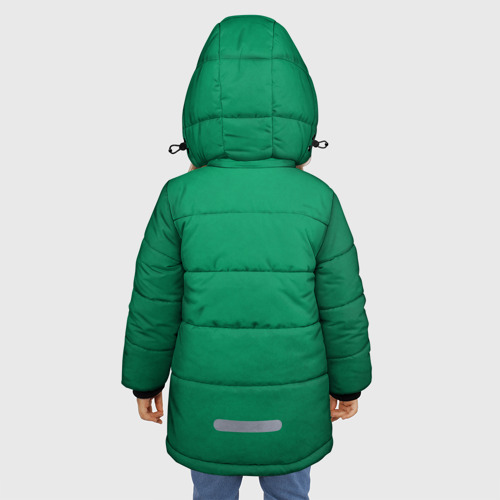 Зимняя куртка для девочек 3D Игра в регби, цвет красный - фото 4