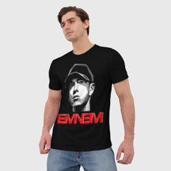 Мужская футболка 3D Eminem - фото 2