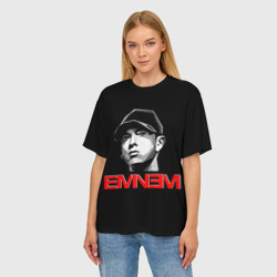 Женская футболка oversize 3D Eminem - фото 2