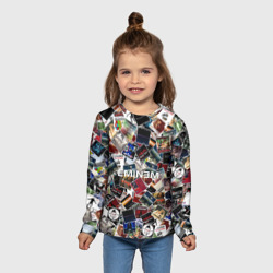 Детский лонгслив 3D Дискография Eminem - фото 2