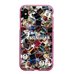 Чехол для iPhone XS Max матовый Дискография Eminem