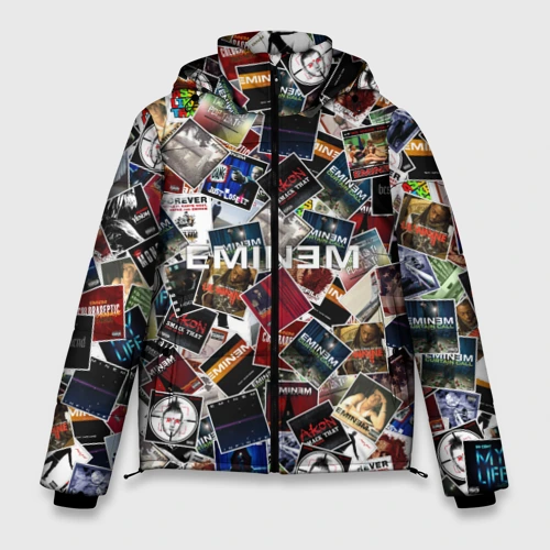 Мужская зимняя куртка 3D Дискография Eminem