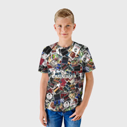 Детская футболка 3D Дискография Eminem - фото 2
