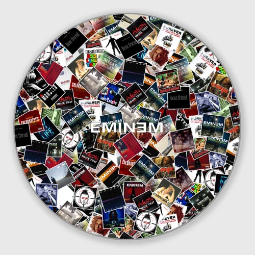 Круглый коврик для мышки Дискография Eminem