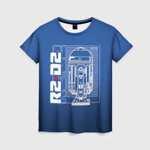 Женская футболка 3D R2-D2 Фото 01 Женская футболка 3D R2-D2 Фото 01