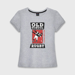 Женская футболка хлопок Slim Old School Rugby