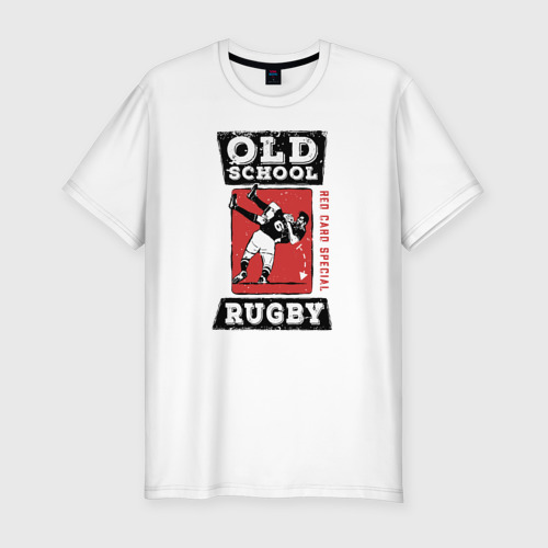 Мужская футболка хлопок Slim Old School Rugby