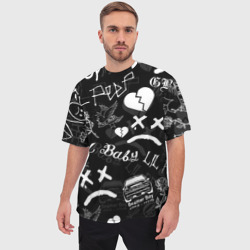 Мужская футболка oversize 3D LIL Peep - фото 2