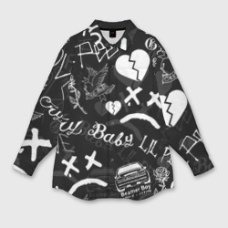 Женская рубашка oversize 3D LIL Peep