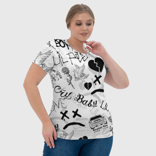 Женская футболка 3D LIL PEEP, цвет 3D печать - фото 6