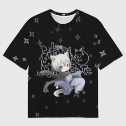 Женская футболка oversize 3D Очень приятно Бог!