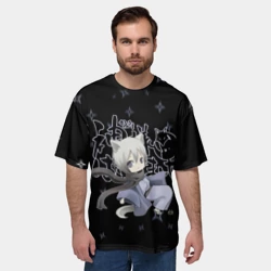 Мужская футболка oversize 3D Очень приятно Бог! - фото 2