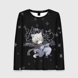 Женский лонгслив 3D Очень приятно Бог!