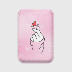 Картхолдер Magsafe магнитный Сердечко пальцами