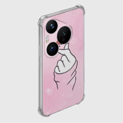 Чехол для Huawei Pura 70 Сердечко пальцами - фото 2