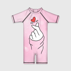 Детский купальный костюм 3D Сердечко пальцами