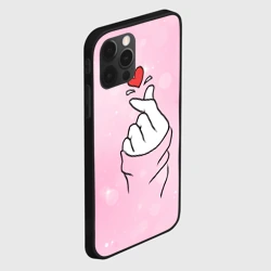Чехол для iPhone 12 Pro Max Сердечко пальцами - фото 2